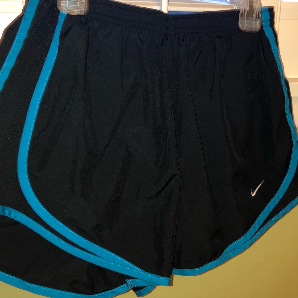 Black and blue nike shorts- great condition